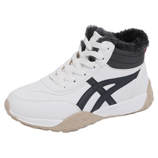 加绒老爹鞋女款4142大码棉鞋2025冬季新款防水防滑保暖高帮运动鞋