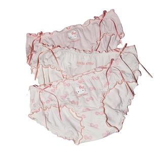 Gukoo/果壳内裤女春夏卡通印花新款抗菌纯棉裆女士内裤组合