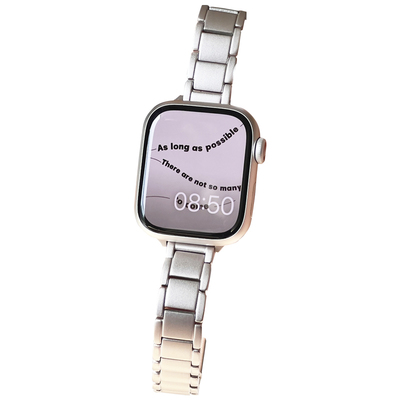 康康的星光色系列不锈钢金属applewatch适用于手表表带iwatch98se