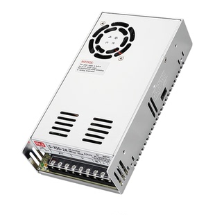 明纬220转12V开关电源盒24V监控集中供电适配变压器350W直流29A5V