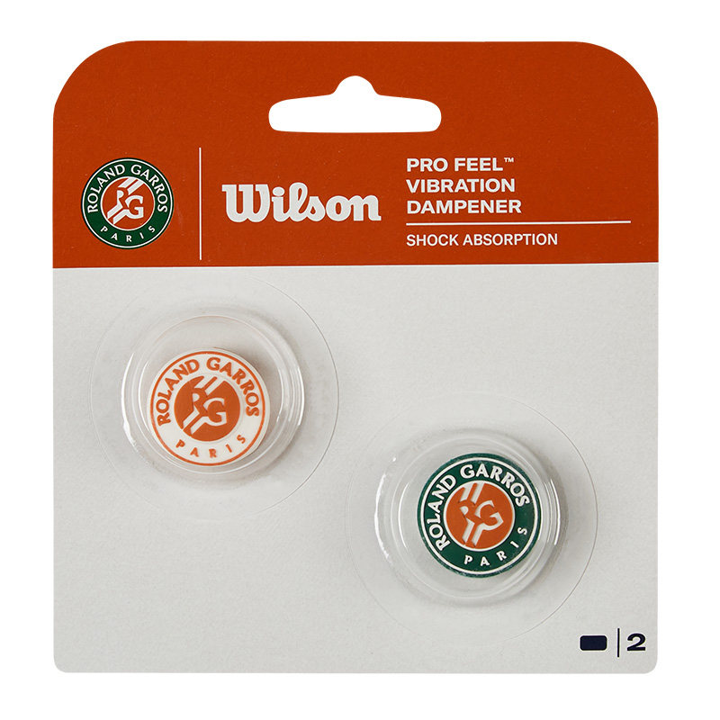 Wilson威尔胜法网联名LOGO专业硅树脂缓震网球配件2只装避震器
