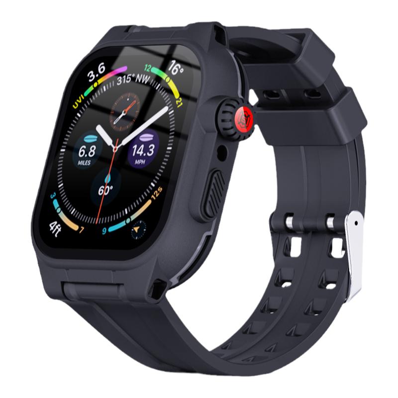 适用苹果S11/S10/s9/S8/7/6/5/4/3/se手表保护壳防水防雨applewatch41/42/44/45