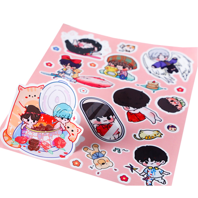 异形全切贴纸定制防水透明不干胶