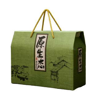 土特产包装盒农副产品通用礼盒山珍杂粮粉条原生态春节年货礼品盒