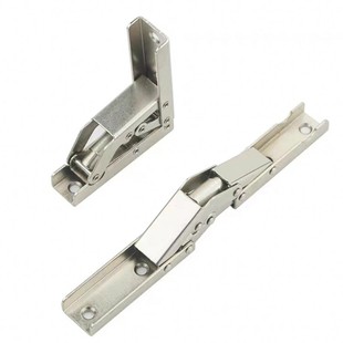 翻盖门免打孔折叠橱柜门衣柜门90度铰链180度台面支撑长铰链合页