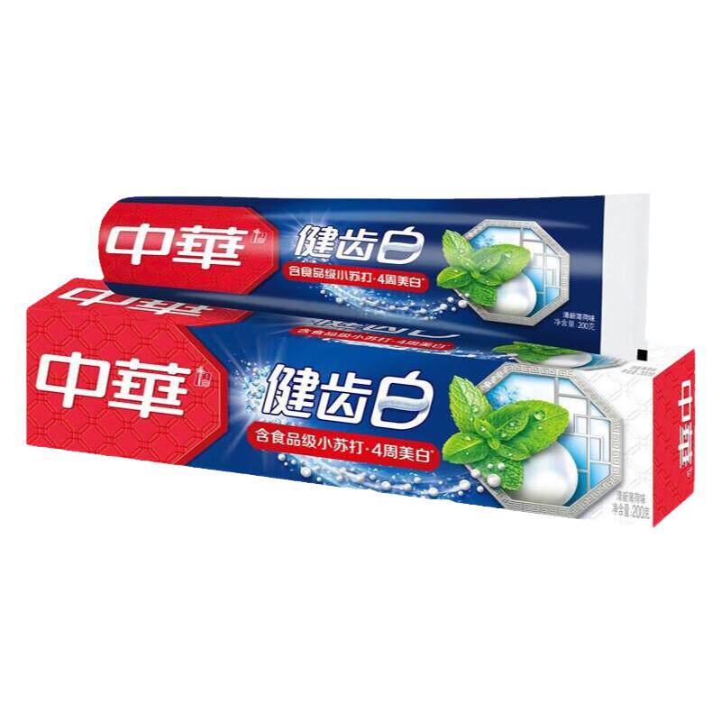 中华小苏打健齿白牙膏口气清新