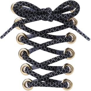 椰子鞋鞋带原装350反光yeezy黑天使男女满天星圆绳发光荧光白天使