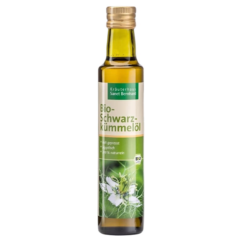 德国Sanct有机黑孜然/黑种草籽油天然冷榨不饱和脂肪酸250ml现货