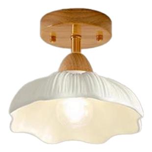 法式梵里过道灯走廊灯吸顶灯原木奶油风简约阳台入户玄关衣帽间灯