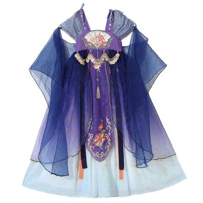 中国风汉服连衣裙女童夏季