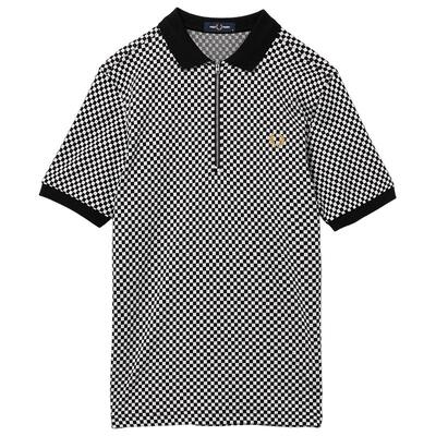 FREDPERRY半拉链polo衫时尚个性