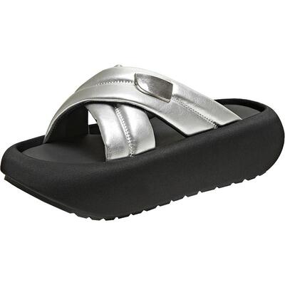 百思图2025夏季新款商场同款时尚简约休闲拖厚底女拖鞋E8820BT5