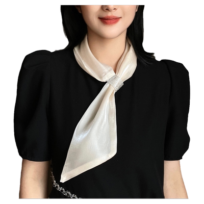 雪林鹿春夏丝巾百搭女光面闪钻