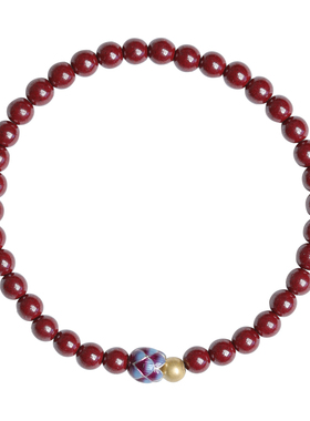 莲花本命年礼物朱砂手串紫金砂