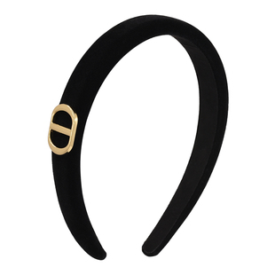 suzyacc kr轻奢小众猪鼻子秋冬丝绒发箍高颅顶洗脸头箍女2025新款