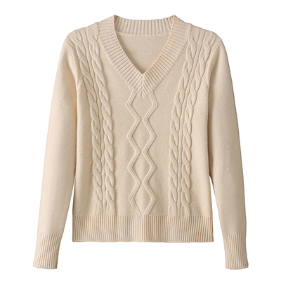 v领高腰短款毛衣女装2025冬新款