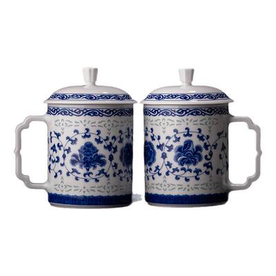 富玉青花灵韵，典藏高档茶杯