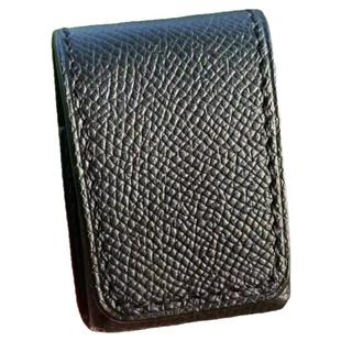 皮皮手工皮具黑色掌纹牛皮ZP品牌打火机皮套可挂皮带保护套订制