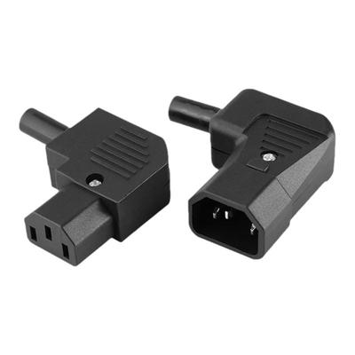 90度侧弯头品字插头免焊接对接头