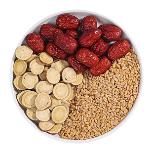 甘麦大枣汤旗舰店浮淮小麦中药店材干麦大枣茶包的功效与作用免煮