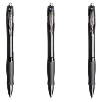 晨光st中性笔1008黑笔按动签字笔