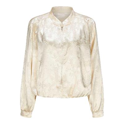 halfmoon小立领盘扣提花夹克