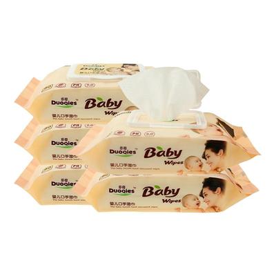 多奇婴儿手口湿巾5大包共400抽
