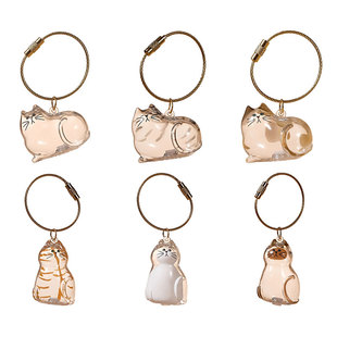 透明猫毛收纳盒蛋瓶小猫咪宠物毛发收集器挂件纪念品包挂饰钥匙扣