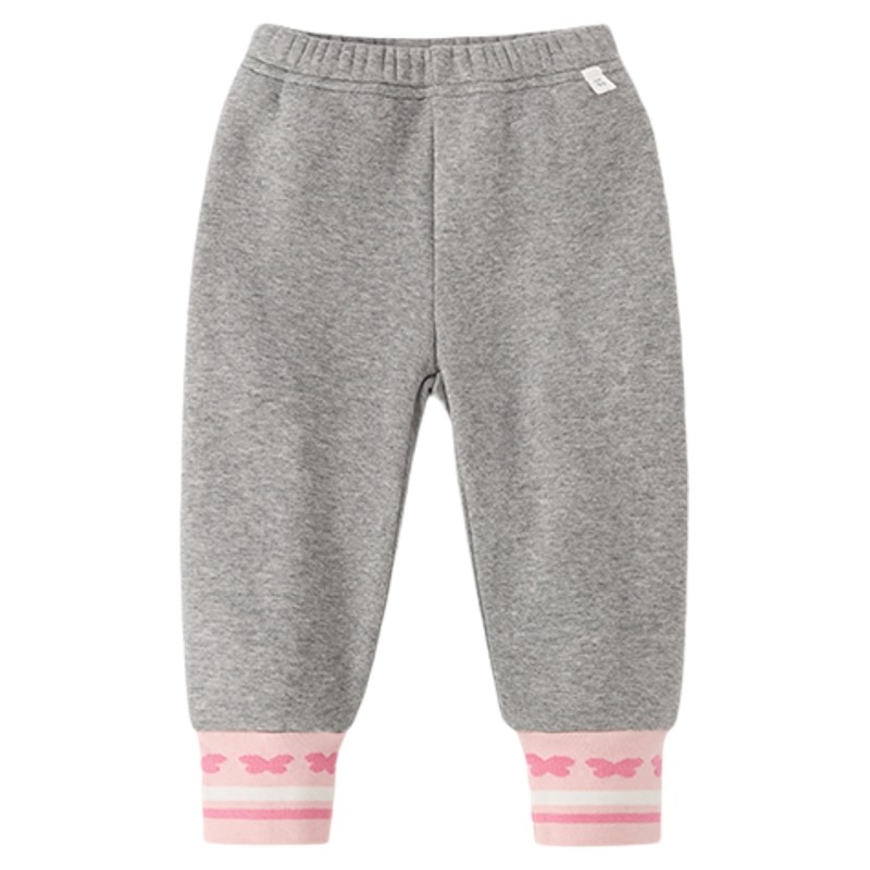 [抑菌抗静电]女童打底裤秋冬宝宝加绒束脚裤黑色长裤冬装儿童裤子