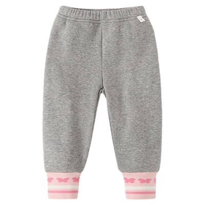 [抑菌抗静电]女童打底裤秋冬宝宝加绒束脚裤黑色长裤冬装儿童裤子