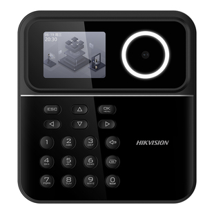 海康威视员工打卡考勤机智能人脸识别指纹打卡机工地上下班刷脸签到公司企业托管学校wifi联网刷卡器面部识别