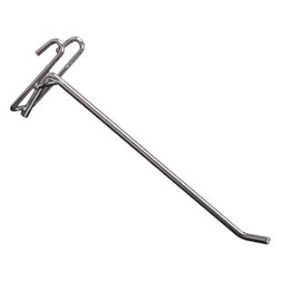 超市货架网片挂钩电镀铁丝网格挂钩双线侧网墙上饰品置物架展示架