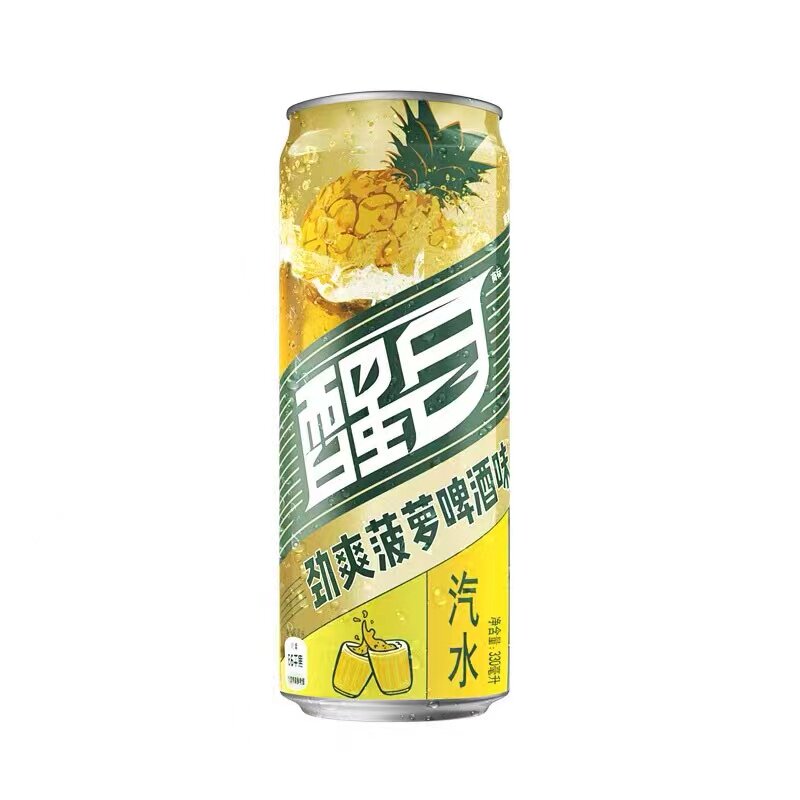 可口可乐醒目摩登罐330ml罐装老汽水苹果蜜桃菠萝多口味碳酸饮料