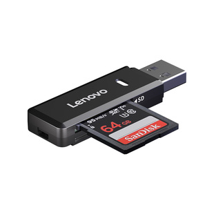 联想相机读卡器sd卡tf多合一usb3.0高速ccd转换器otg正品行车记录仪内存储卡读取适用苹果typec手机电脑两用