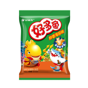 好丽友好多鱼烧烤茄汁海苔味多种口味非油炸膨化食品休闲解馋零食