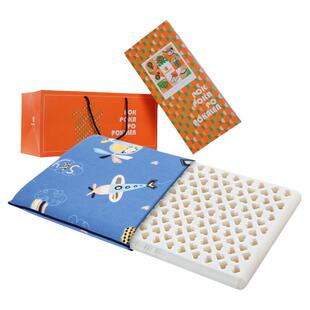 POKALEN儿童枕头护颈椎天然乳胶枕3-6岁学生婴儿宝宝专用四季