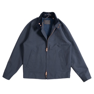 PUPP政治家水墨系列春秋季男士立领哈灵顿行政商务老钱风夹克外套