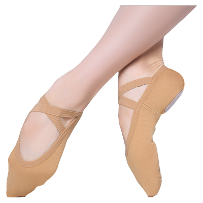 舞蹈鞋成人女童弹力布芭蕾软底鞋