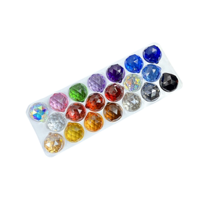 水晶灯具配件水晶球灯饰球彩色圆球钻石球玉米球婚庆装饰门帘吊坠