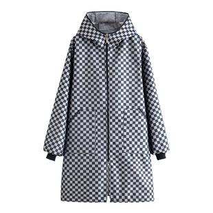 加厚长绒家用厨房防水长袖围裙外套上班干活罩衣工作服正穿护衣