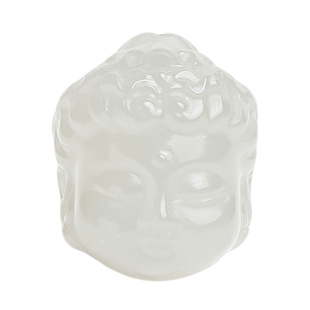 印象眸DIY和田玉配珠匠心巧雕小佛首雕刻精致玉石配珠转运珠