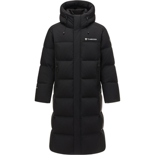 坦博尔2025年冬季新款长款羽绒服男连帽休闲加厚保暖云感泡芙外套