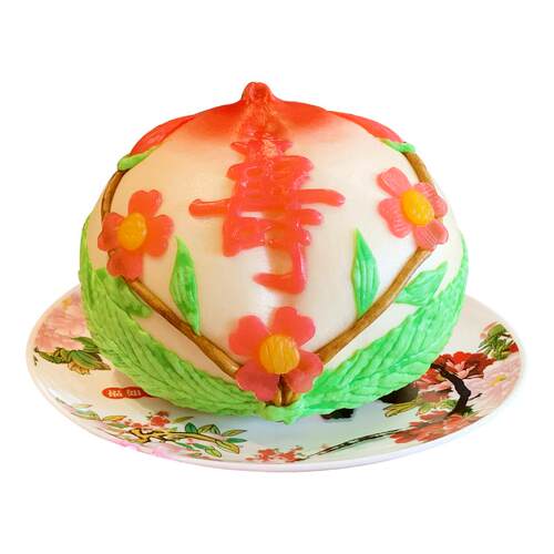寿盈门寿桃馒头礼盒老人生日蛋糕过寿贺寿传统手工糕点大寿桃包