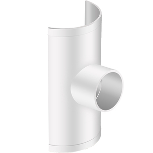 PVC110变50开口三通变径接头160变110半边补漏片排水管配件大全