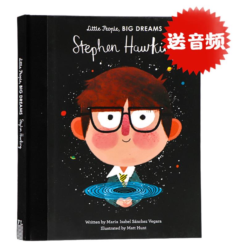 小人物大梦想系列史蒂芬霍金 英文原版绘本Little People Big Dreams Stephen Hawking小男孩大梦想儿童英语启蒙励志读物名人传记