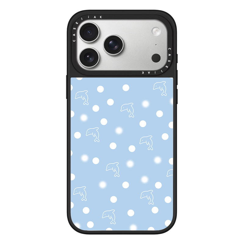 CASEJiAK汽水波点蓝莓优格适用于iPhone苹果17 16Pro Max手机壳15/14Plus磁吸13 12pro防摔Air手机11保护套