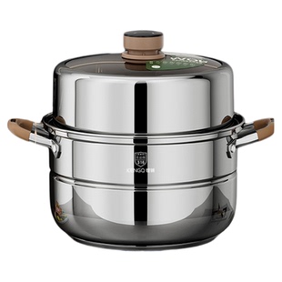 德国定时蒸锅家用多层316不锈钢蒸鱼馍大容量蒸笼屉电磁炉燃气灶