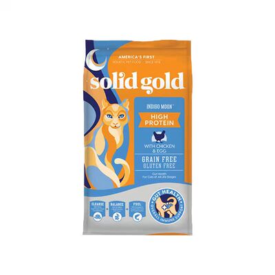 Solid Gold素力高金装金素鸡肉鲜肉美毛三文鱼成猫幼猫猫粮5.44kg