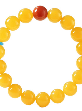 官方正品宫廷御用级黄玉手串