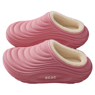 防水棉拖鞋女款2025新款秋冬季防滑外穿上班保暖毛绒家居孕妇棉鞋